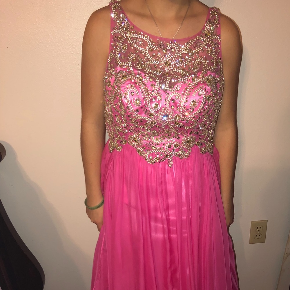 Pink Sherri Hill Prom Dress